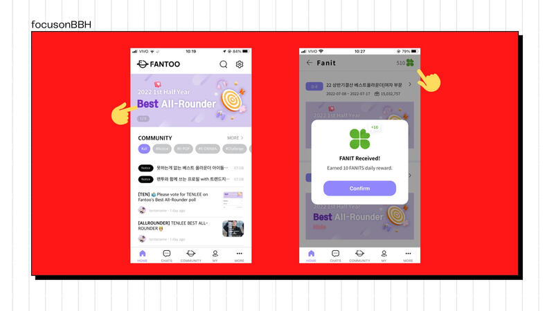 Como coletar FANits: Vá em “Home” e clique no evento desejado.